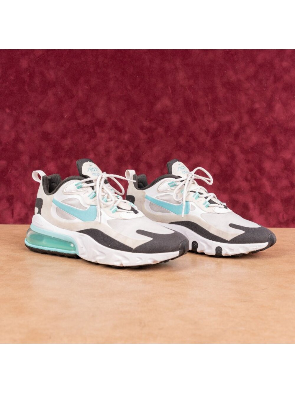 Nike Women Air Max 270 React Photon Dust Green CJ0619-001 Sneakers sz 10